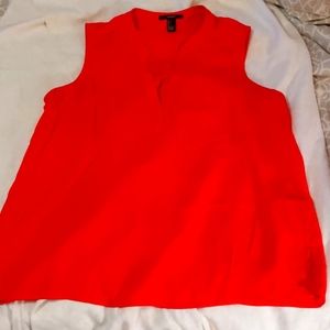 Forever 21 red sleeveless blouse